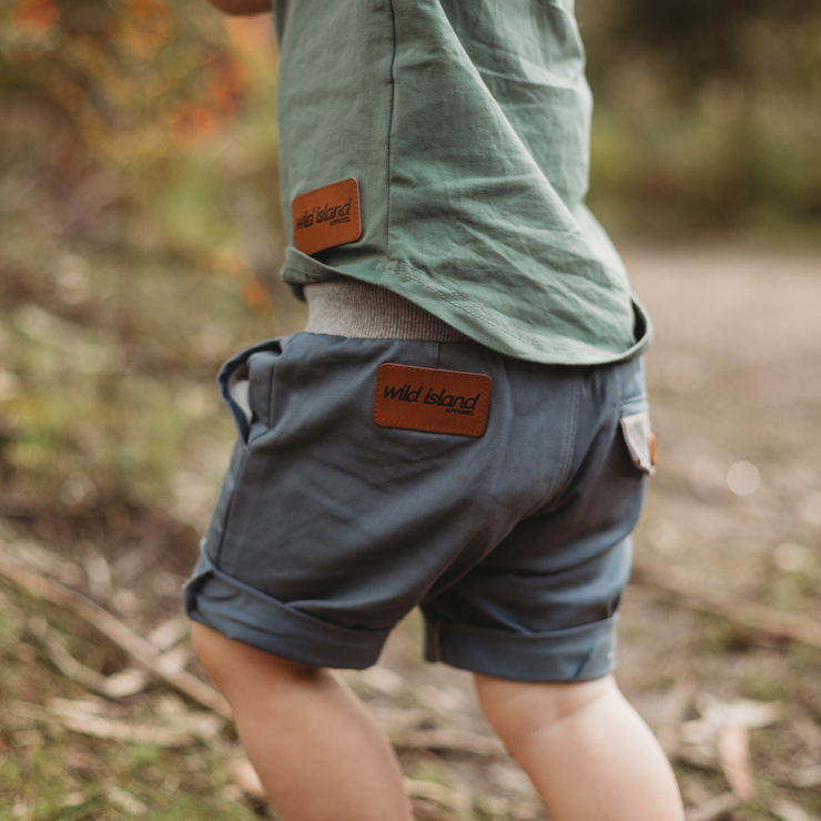 The Sandshaker Shorts | Spruce Blue kids shorts