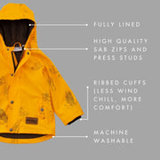 Wild Island Co Kids raincoat for boys+girls - Wild Island, Mustard Yellow (2-9yrs) Kids and Adults Quality Clothing Designed in Tasmania Australia 5
