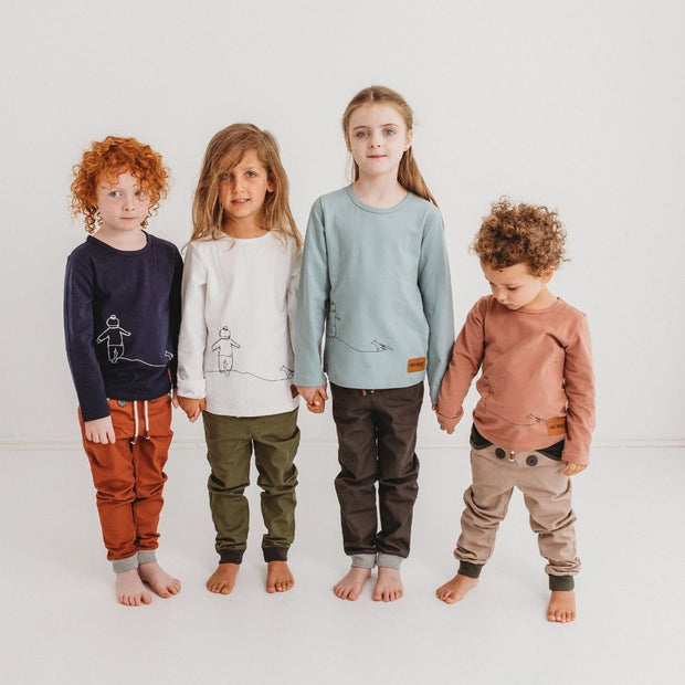 Wild Island Co Kids Discoverer Pants for girls + boys, Wild Island, dark grey (1-8Y) Kids and Adults Quality Clothing Designed in Tasmania Australia 11