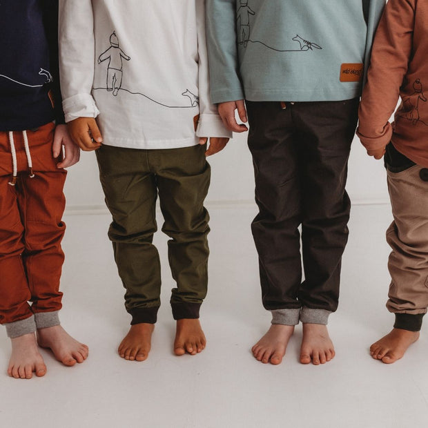 Wild Island Co Kids Discoverer Pants for girls + boys, Wild Island, dark grey (1-8Y) Kids and Adults Quality Clothing Designed in Tasmania Australia 12