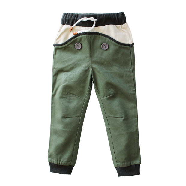 Wild Island Co Discoverer Kids Pants for girls + boys, Wild Island, sage green (1-8Y) Kids and Adults Quality Clothing Designed in Tasmania Australia 2