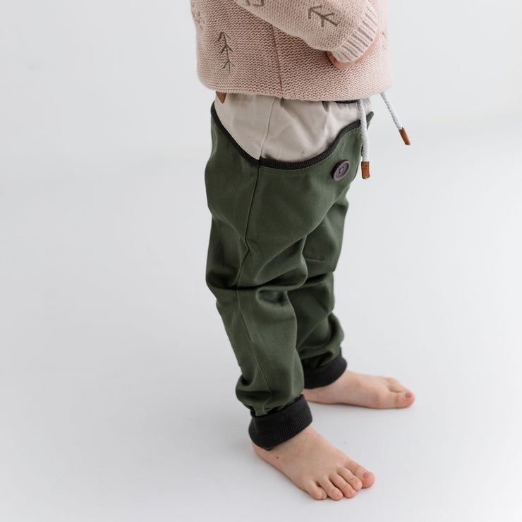 Wild Island Co Discoverer Kids Pants for girls + boys, Wild Island, sage green (1-8Y) Kids and Adults Quality Clothing Designed in Tasmania Australia 9