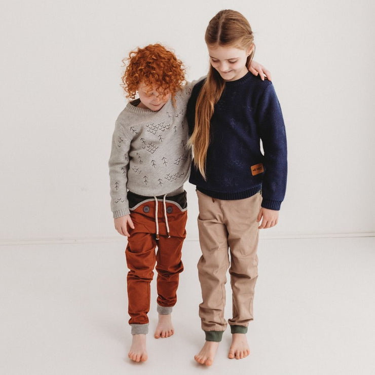 Wild Island Co Discoverer Kids Pants for girls + boys, Wild Island, sand/khaki (1-8Y) Kids and Adults Quality Clothing Designed in Tasmania Australia 8