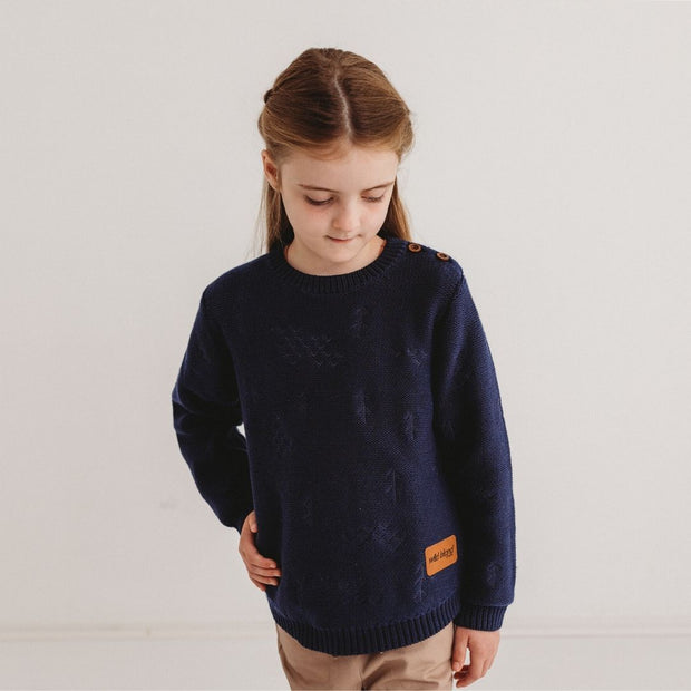 Wild Island Co Knitted Kids jumper for boys + girls, Wild Island, Navy Blue (1-8Y) Kids and Adults Quality Clothing Designed in Tasmania Australia 10