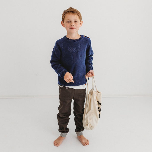 Wild Island Co Knitted Kids jumper for boys + girls, Wild Island, Navy Blue (1-8Y) Kids and Adults Quality Clothing Designed in Tasmania Australia 13