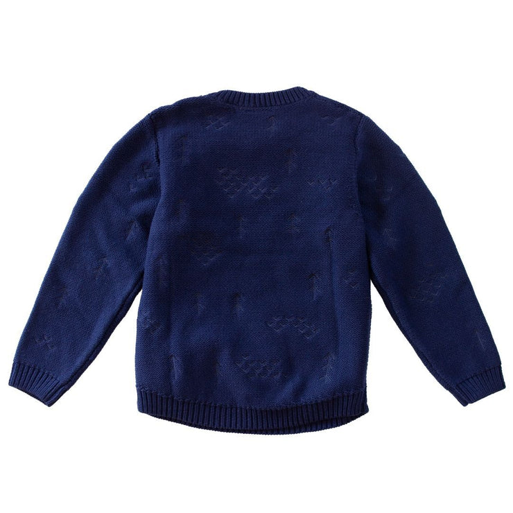 Wild Island Co Knitted Kids jumper for boys + girls, Wild Island, Navy Blue (1-8Y) Kids and Adults Quality Clothing Designed in Tasmania Australia 3