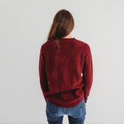 Wild Island Co Mens/Womens Jumper, cotton knitted pullover, Wild Island, Burgundy Red Kids and Adults Quality Clothing Designed in Tasmania Australia 6